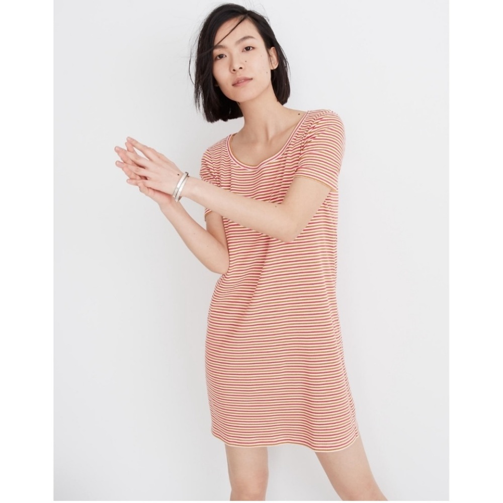 Madewell Striped Swingy Tee Dress - Size XS